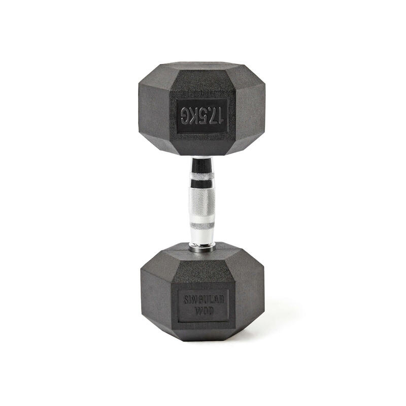 Mancuerna Hexagonal HEX Dumbbell 17,5 kg. Singular WodMusculación Cross Fitness