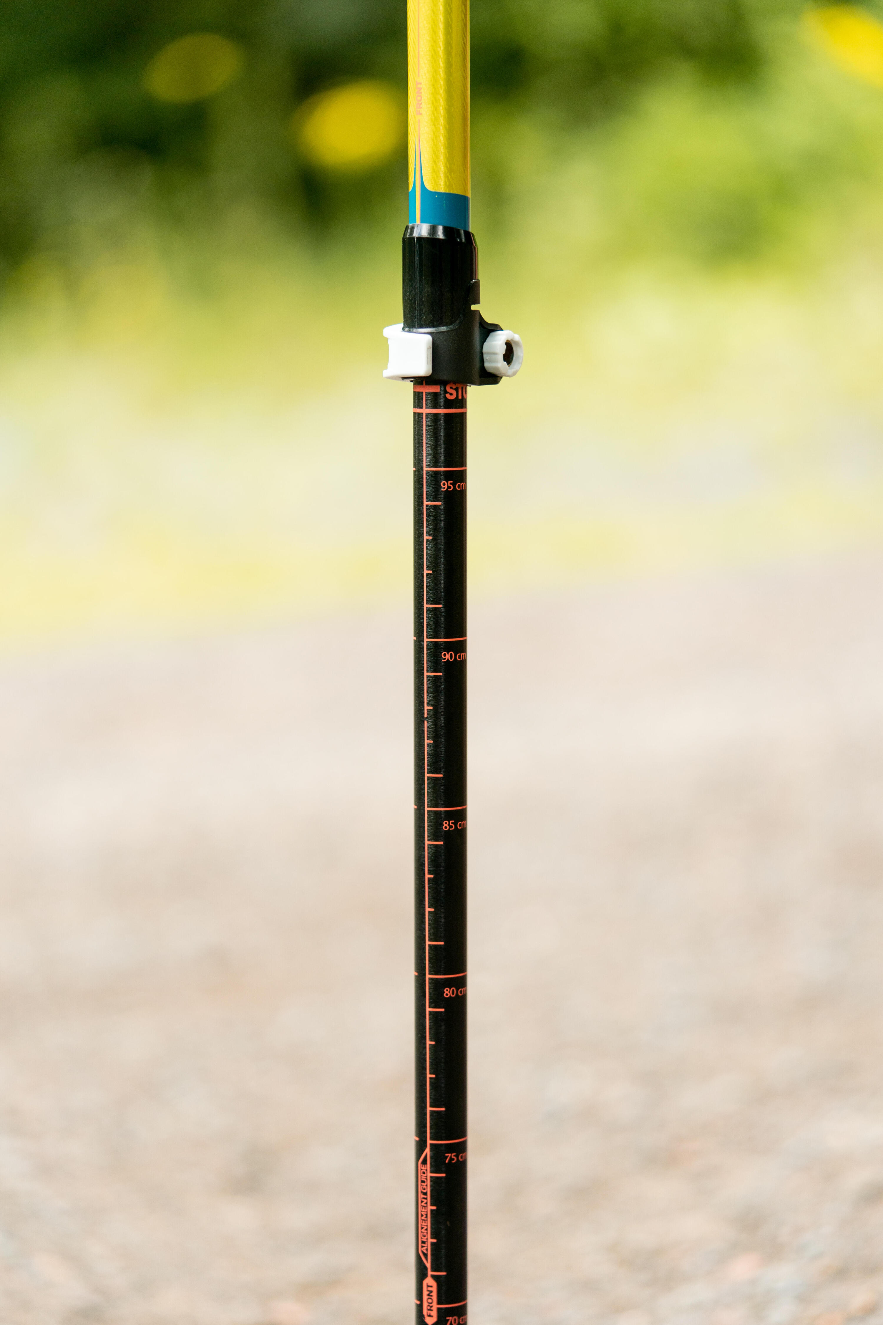 Telescopische nordic walking stokken voor kinderen aluminium NW P120 JR groen 7/15
