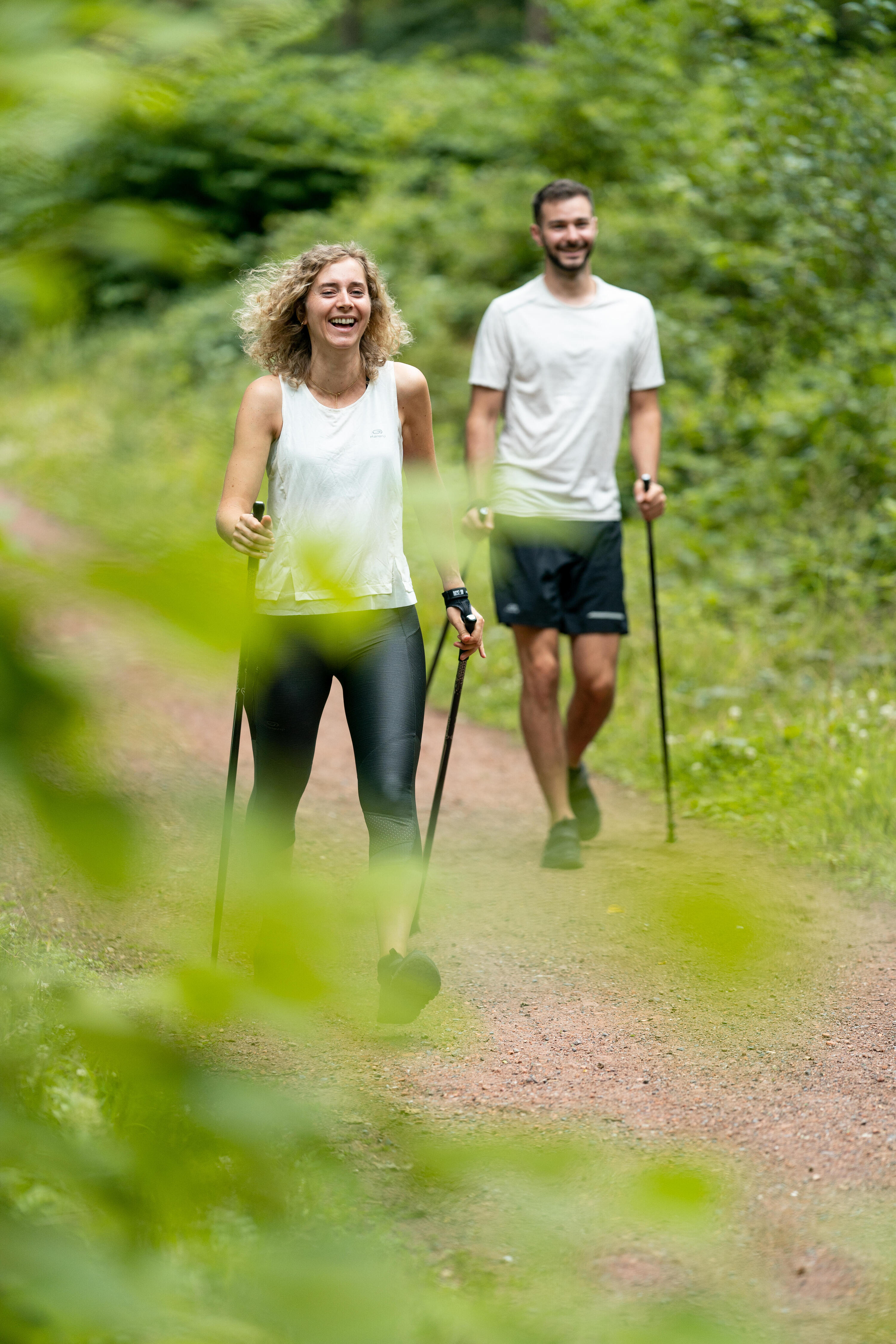 NW P100 ALUMINIUM NORDIC WALKING POLES - BLACK/GREY 5/12