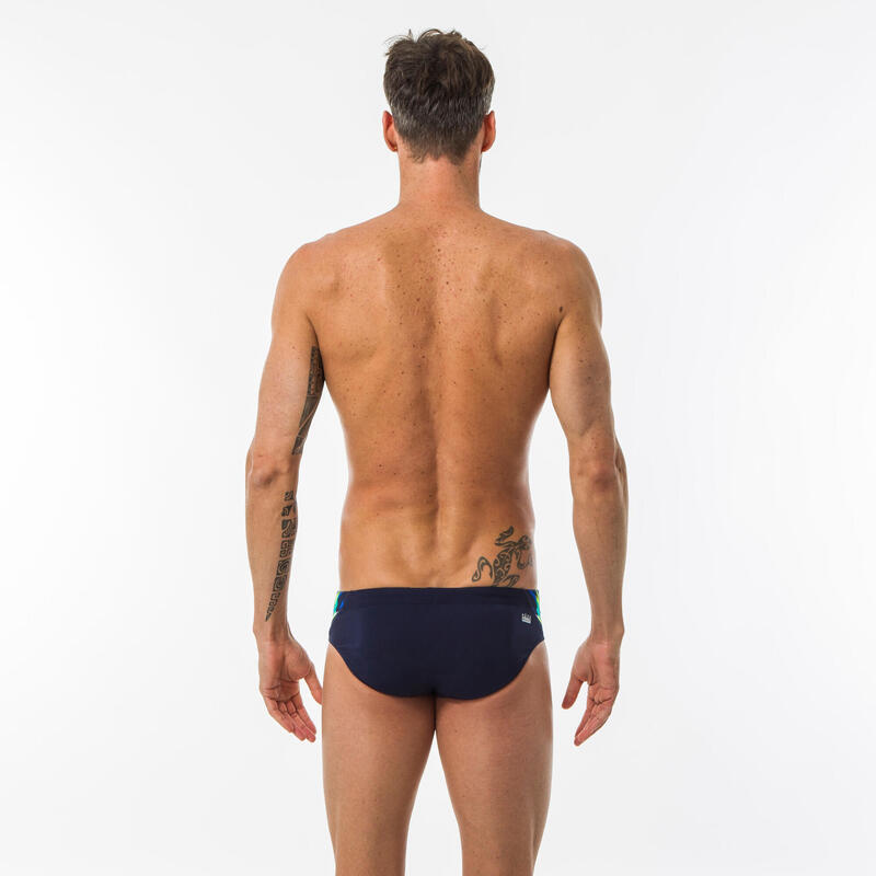 Badehose Slip Herren - 900 Yoke marineblau