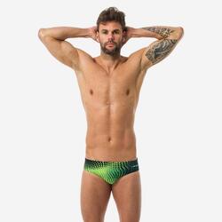 900 MEN'S PRINT SWIMMING BRIEFS - GANI, YELLOW