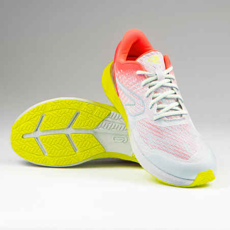Kids' Athletics Shoes AT 500 Kiprun Fast - neon grey, pink and yellow