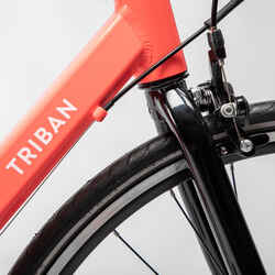 Women's Road Bike Triban Easy - Coral