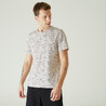 Men Cotton Blend Gym T-shirt Regular fit 500 - White Print