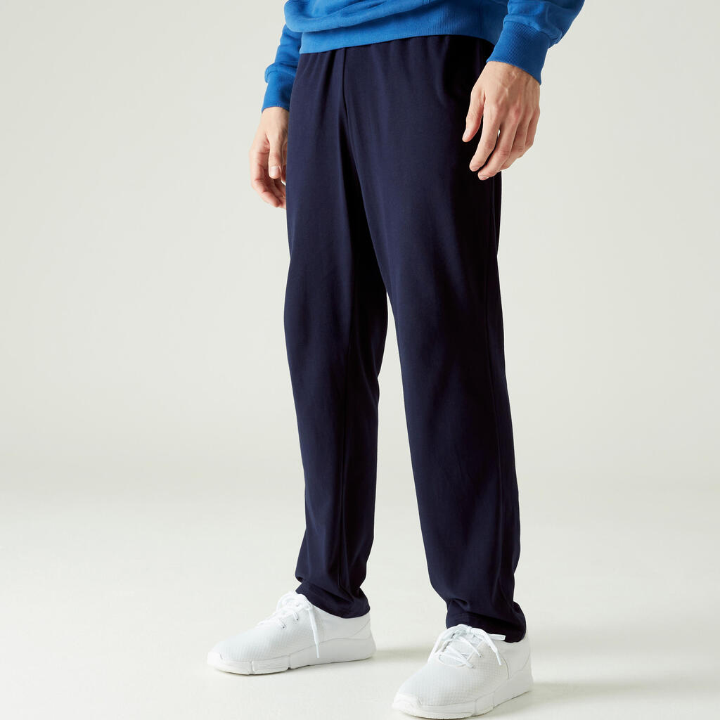 Men's Fitness Jogging Bottoms 100 - Blue/Black