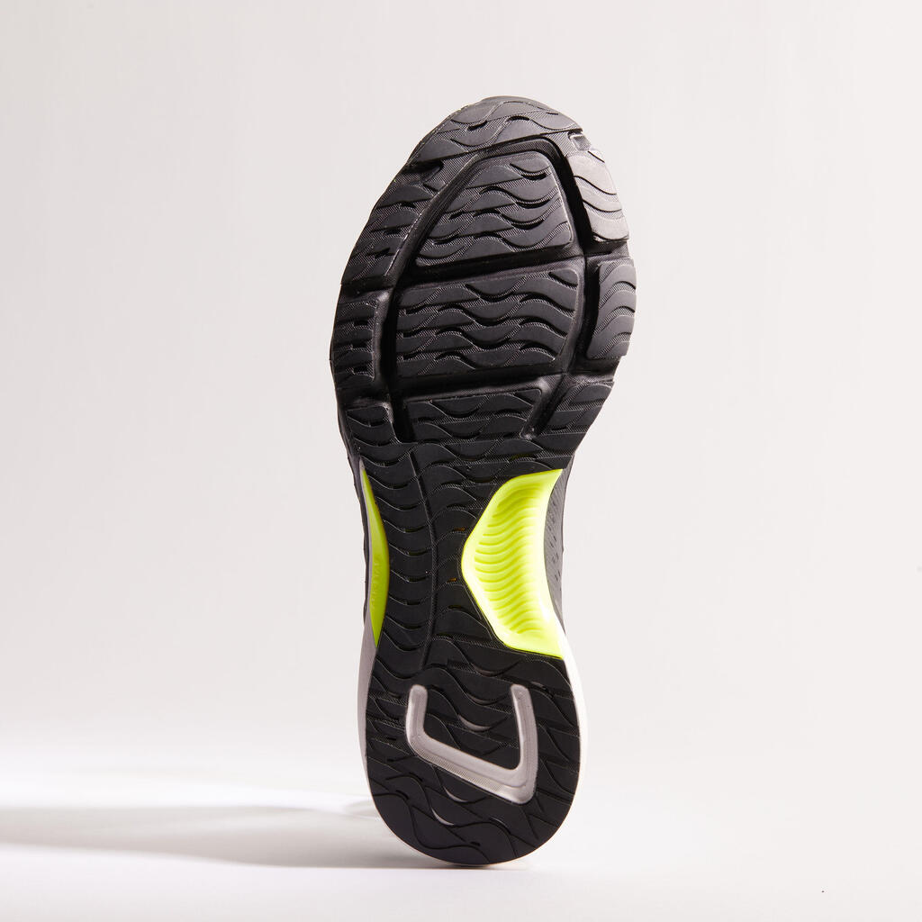 Vīriešu skriešanas apavi “Kiprun Long 500”, melni dzelteni