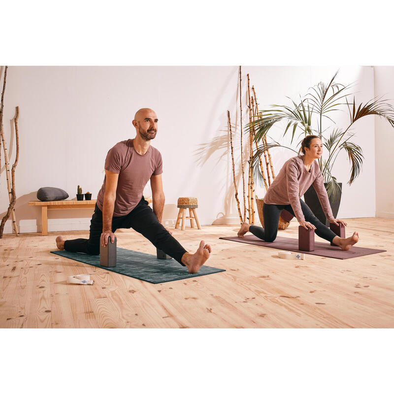 Mattoncino yoga in schiuma grigia 22,5x13,5x7,5 cm