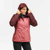 Wanderjacke Bergwandern MH100 wasserdicht Damen bordeaux