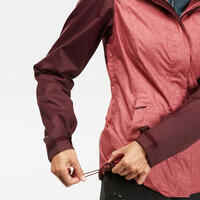 Women’s waterproof mountain walking jacket MH100