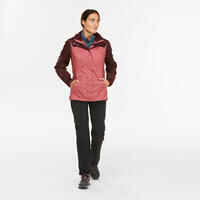 Women’s waterproof mountain walking jacket MH100