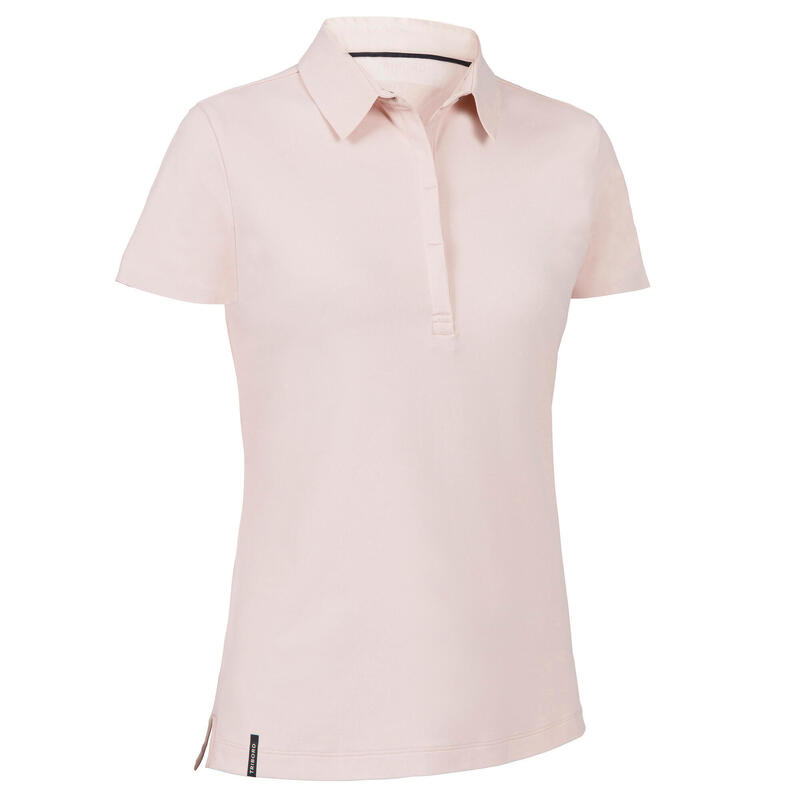 Poloshirt Segeln Damen Race hellrosa