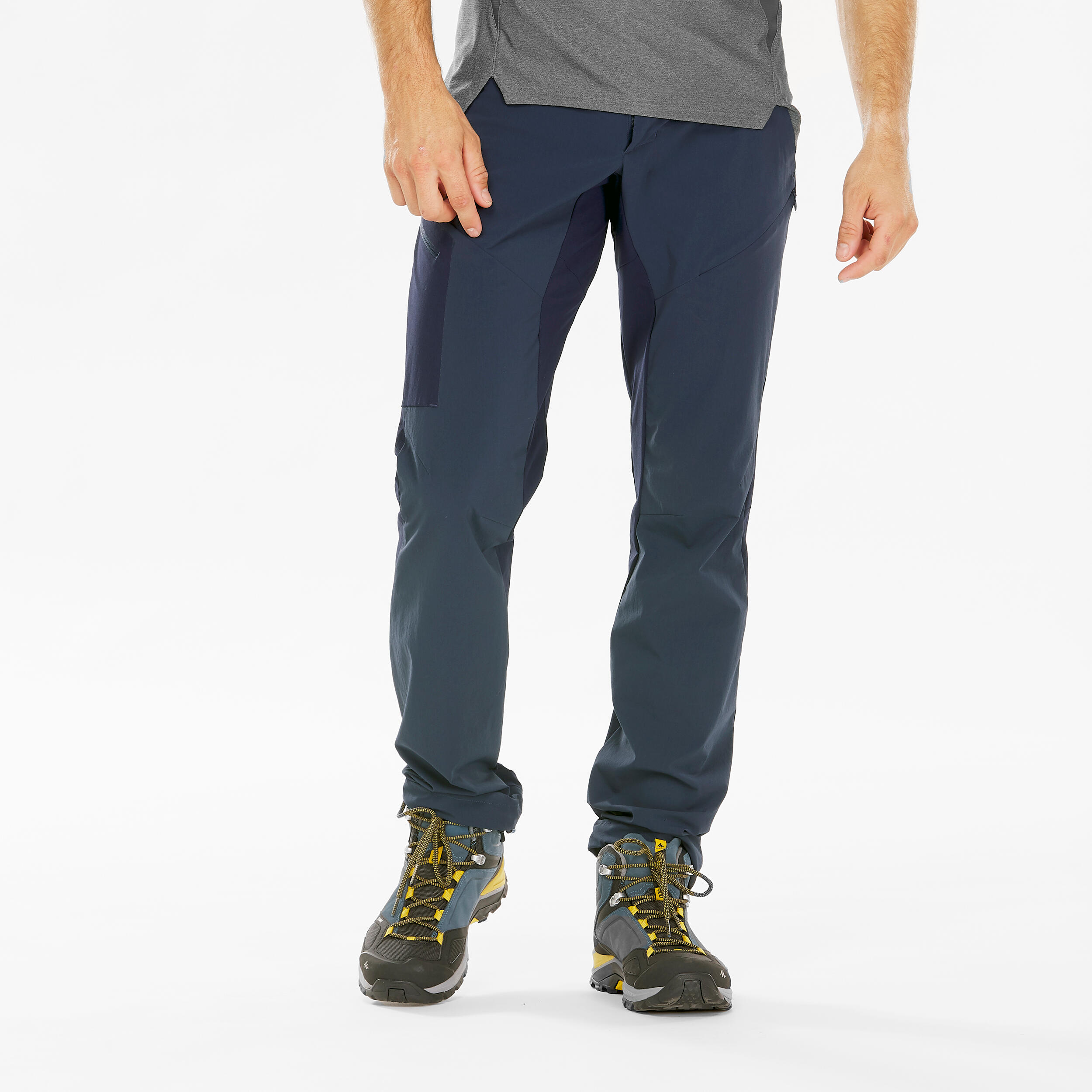 Buy Quechua NH500 Mens Nature Hiking Trousers  Blue W41 L32 Online at  Low Prices in India  Amazonin