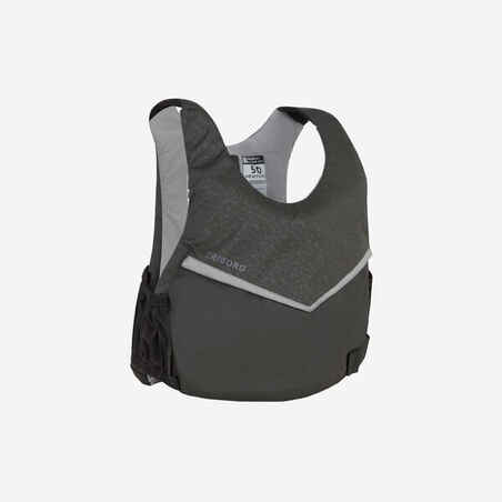 Dinghy sailing buoyancy aid vest 500 BA 50 newtons - black