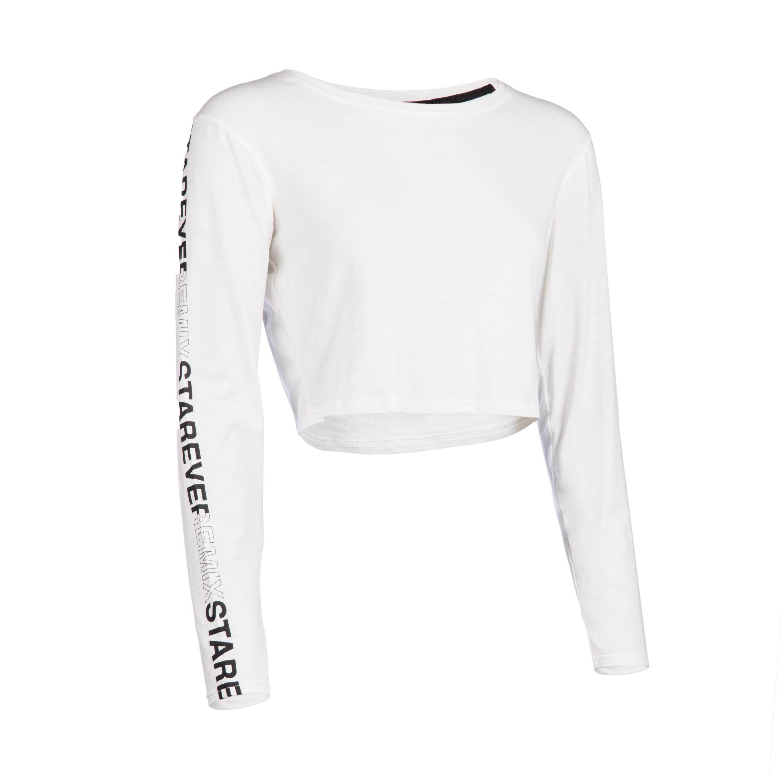 Women's Urban Dance Long-Sleeved T-Shirt - White 1/3