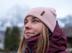 gorro de ski rosa