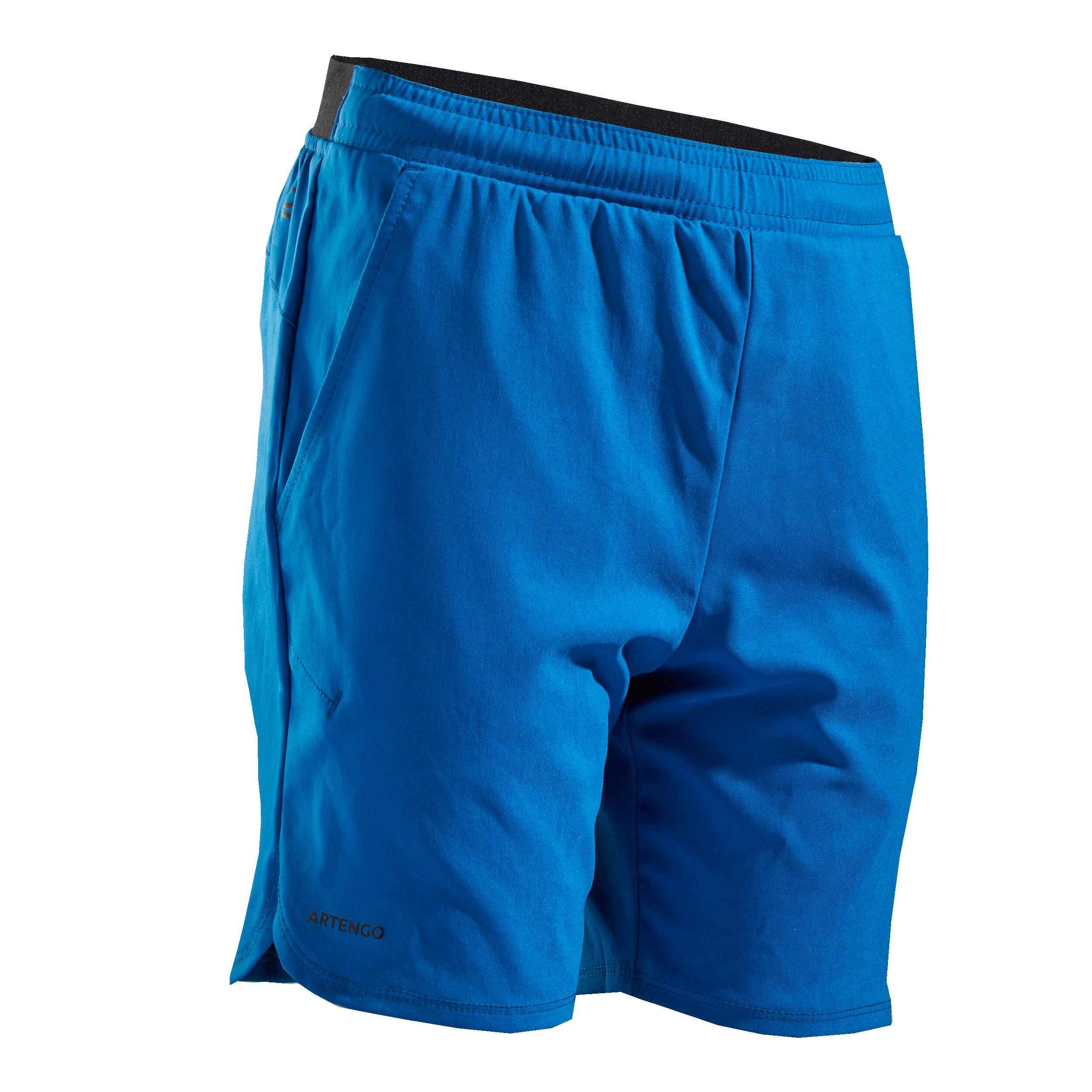 Kids' Tennis Shorts TSH500 - Petrol Blue 6/7