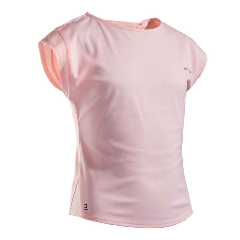 Tennis T-Shirt Mädchen TTS500 rosa Media 1