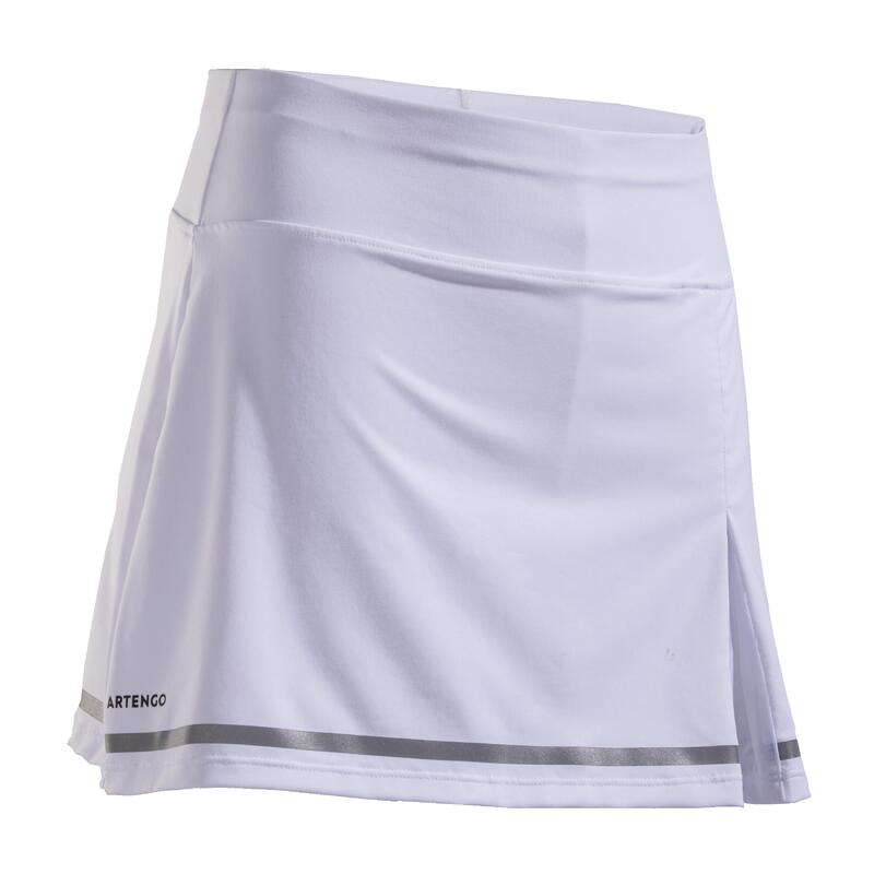JUPE TENNIS FILLE 900 BLANCHE