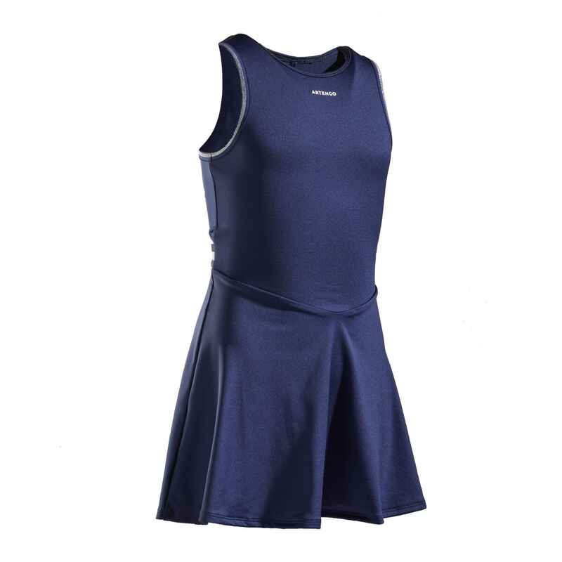 Tenniskleid Mädchen TDR500 marineblau Media 1