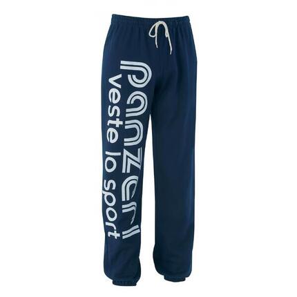 Pantalon Jogging Panzeri Uni H Bleu marine Blanc