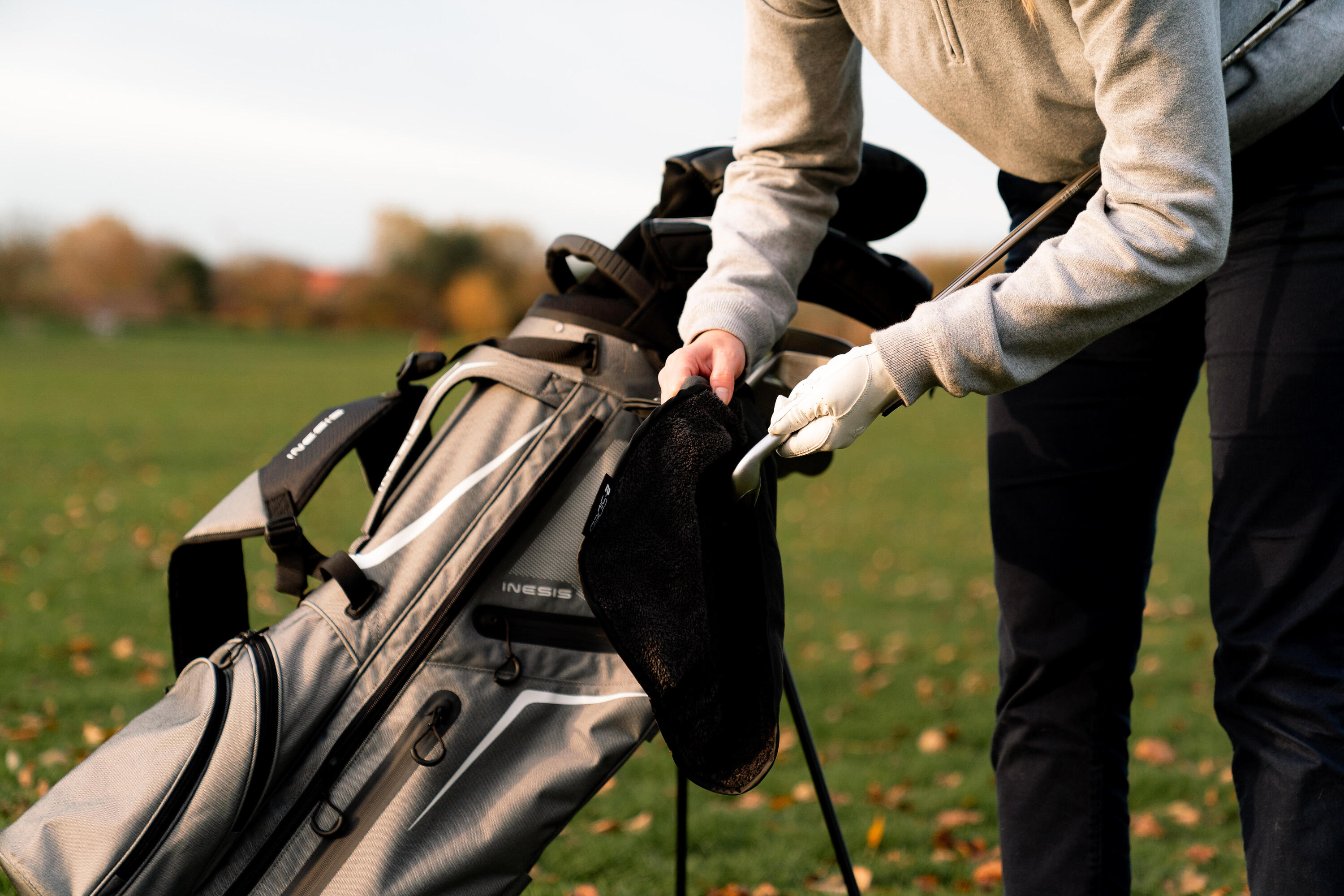 Serviette de golf biface – noir 8/9