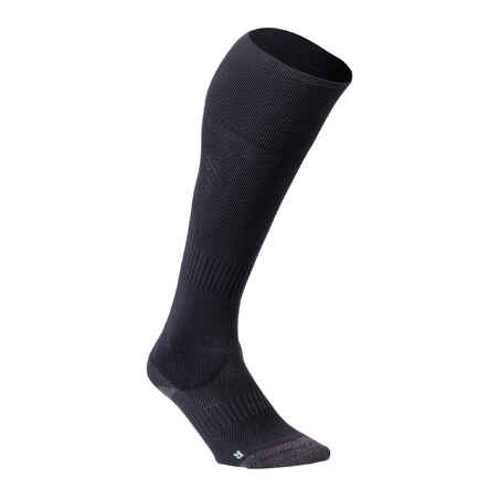 Detské ponožky FH900 na pozemný hokej vysokej intenzity čierne