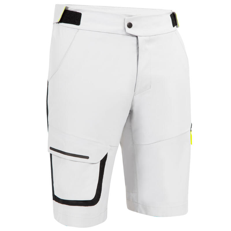Shorts Segeln Herren wasserdicht 900 hellgrau