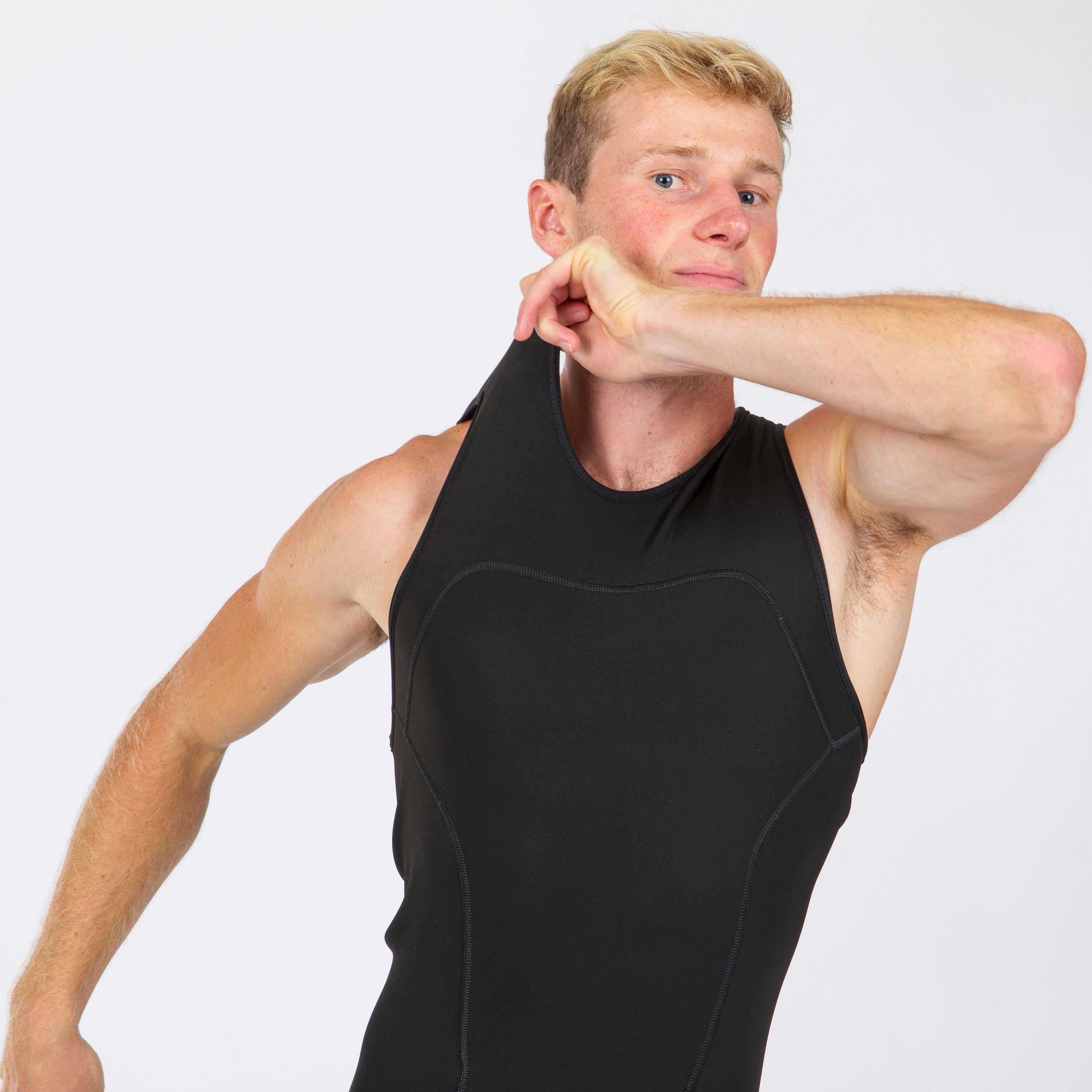 Erkek Neopren Wetsuit 2 mm Long John TRIBORD Decathlon