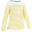 Női póló vitorlázáshoz Sailing 100, hosszú ujjú, sárga