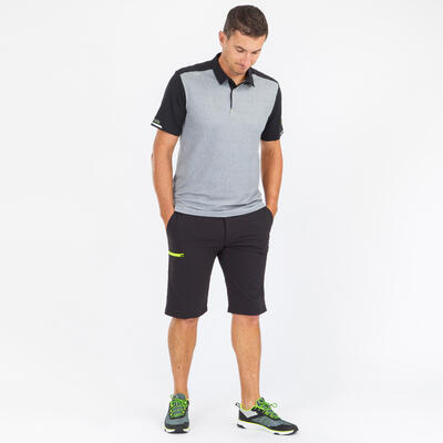 Pantaloncini vela uomo SAILING 500 idrorepellenti grigio-nero