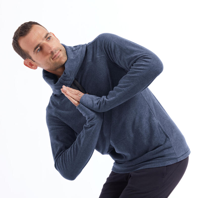 Men's Fleece Yoga Sweatshirt - Blue