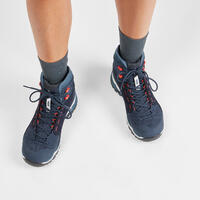 Plave srednje visoke ženske cipele za planinarenje MH900