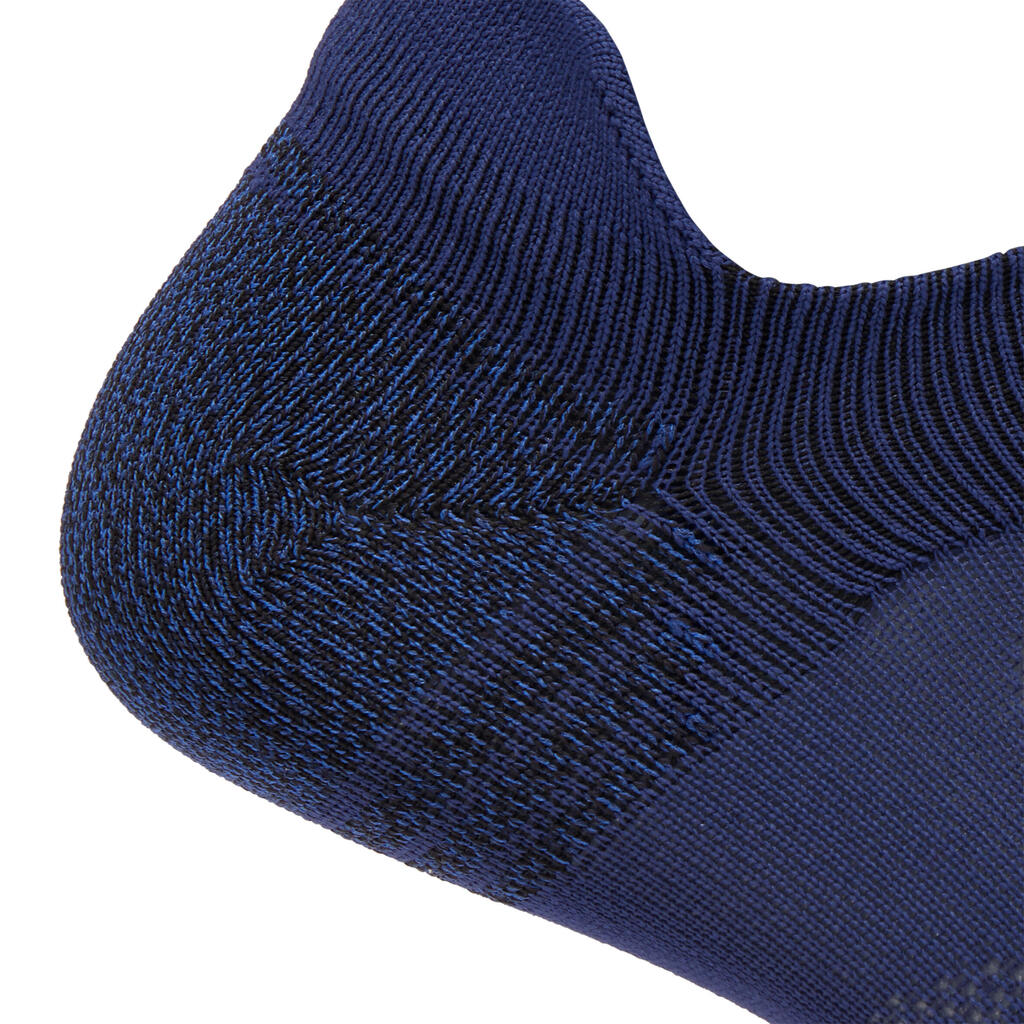 Čarape WS 500 Invisible Fresh za sportsko hodanje plavo-bijelo-plave