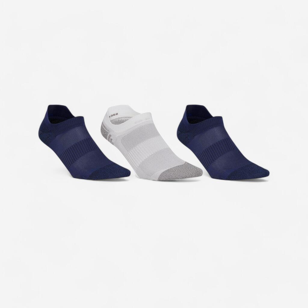 ČARAPE WS 500 FRESH NEPRIMETNE ZA BRZO/NORDIJSKO HODANJE - PLAVE/BELE/PLAVE