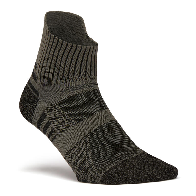 Ponožky na aktivní chůzi / nordic walking / atletiku WS 900 Low khaki