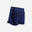女款快乾柔軟網球口袋短褲 Dry 500 - 藍色
