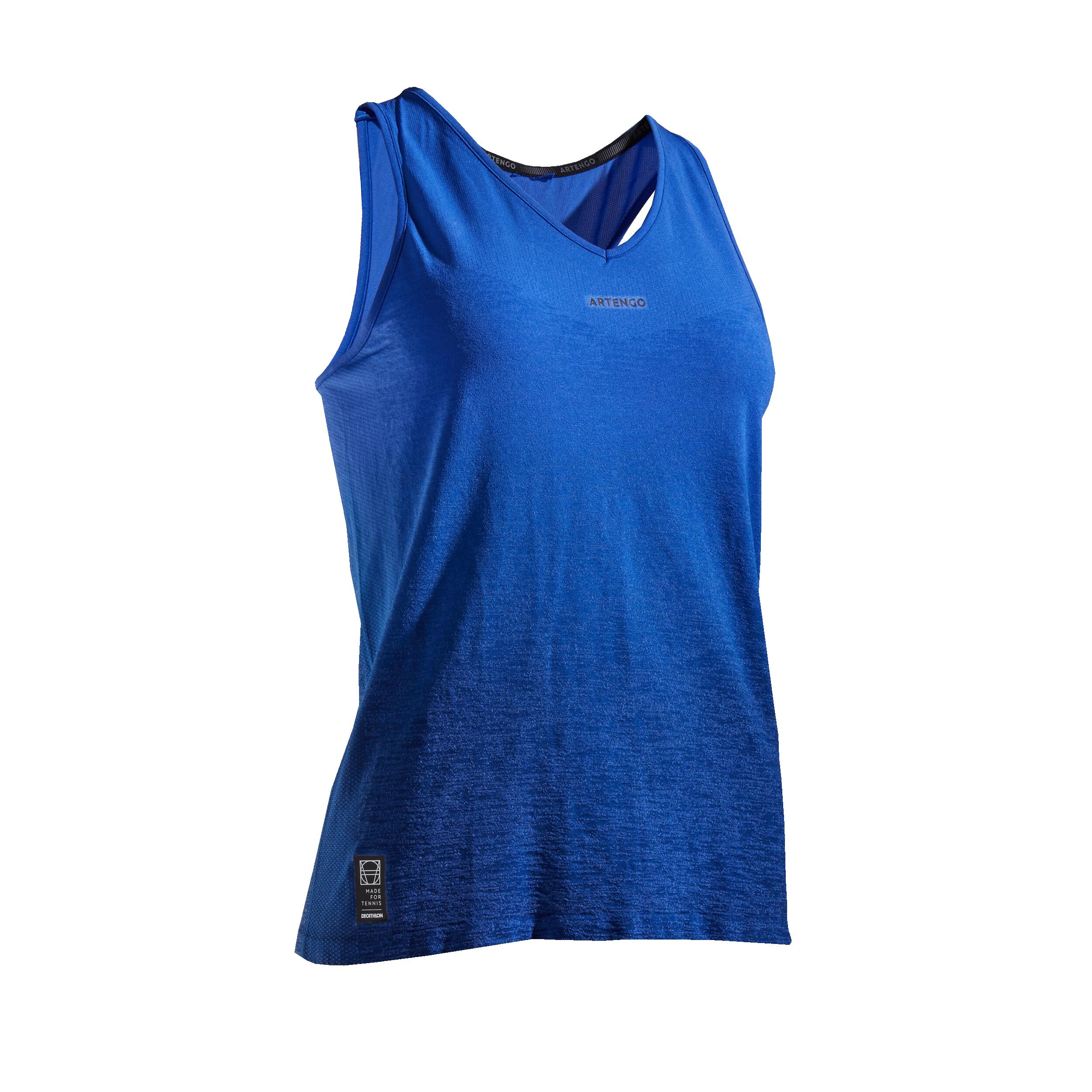 ARTENGO Women's Tennis Tank Top TK Light 990 - Indigo Blue