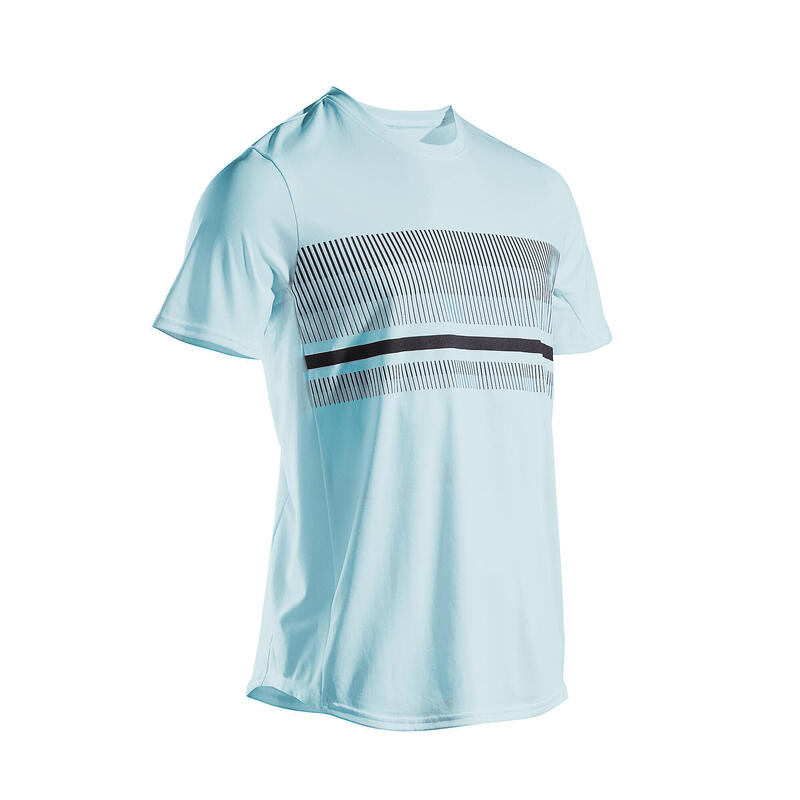 Tennisshirt voor heren TTS100 lichtblauw