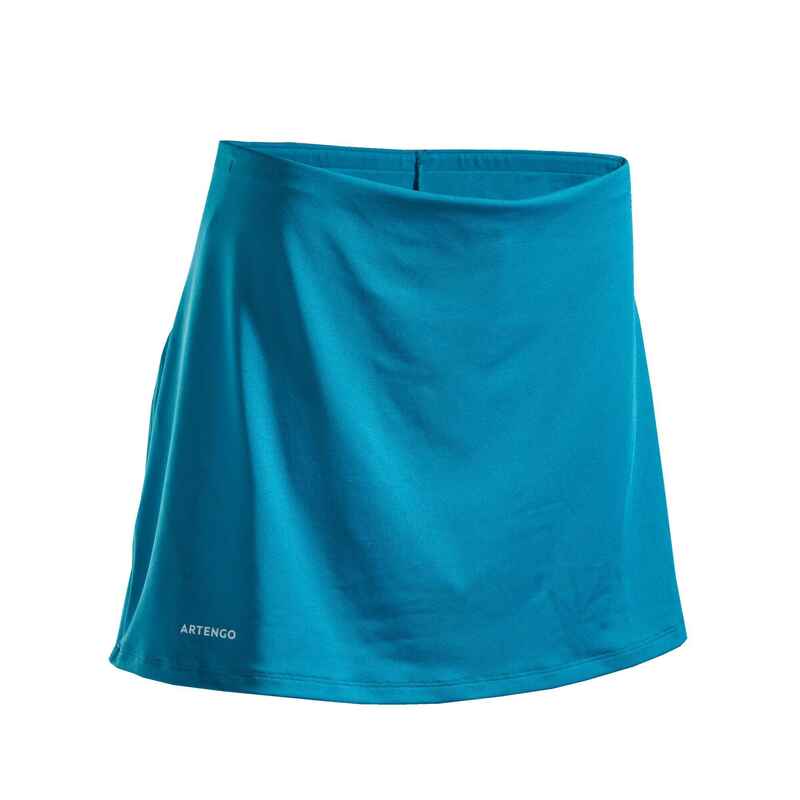 Tennisrock Damen Dry 100 türkis Tennisrock Damen Dry 100 türkis