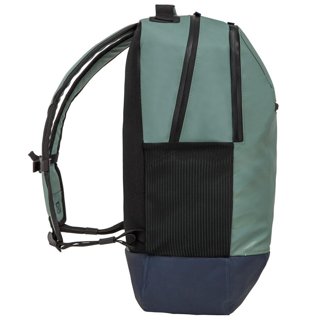 Maleta semi impermeable de 25L Tribord Sailing verde