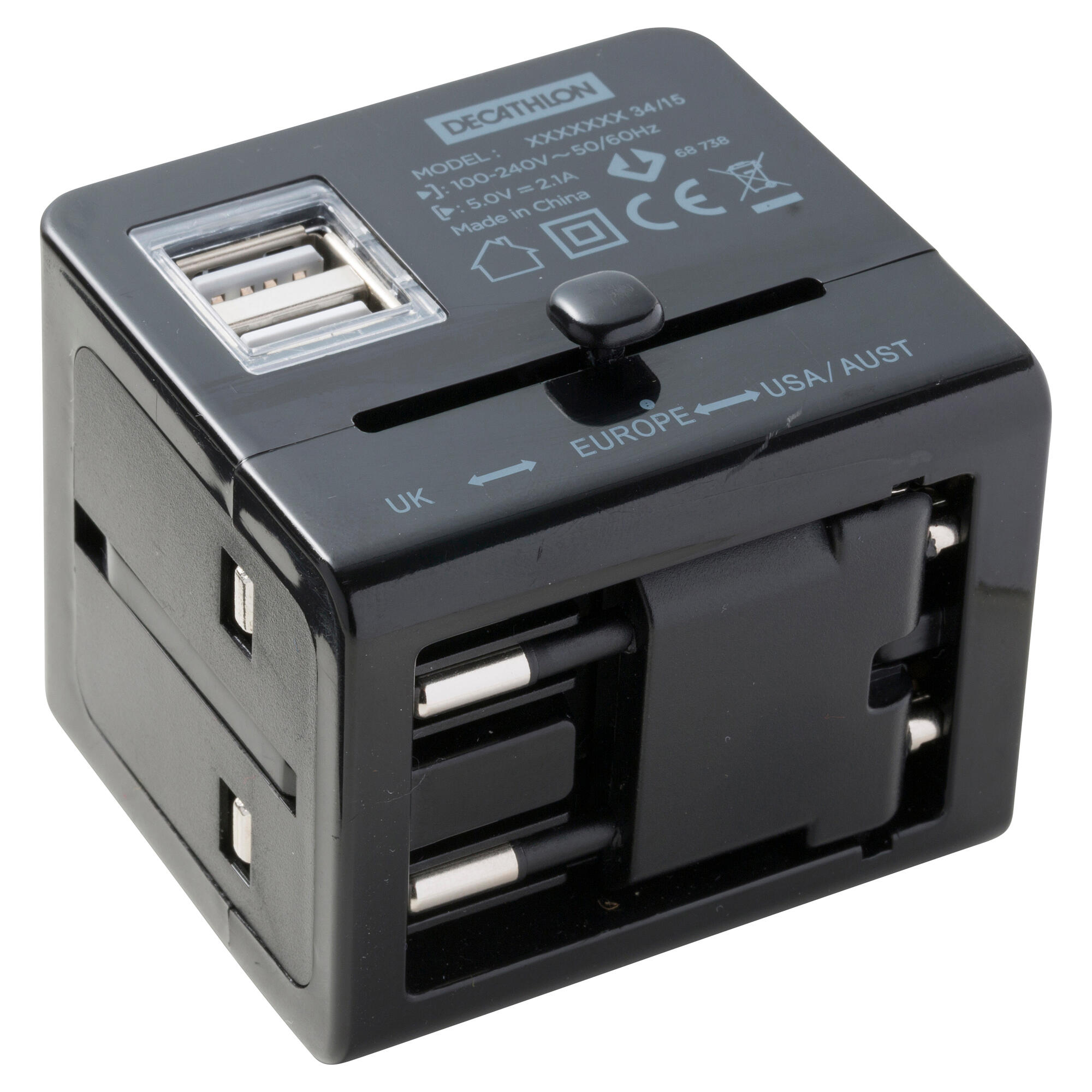 OnCharger 500 USB charger and international adapter 3/6
