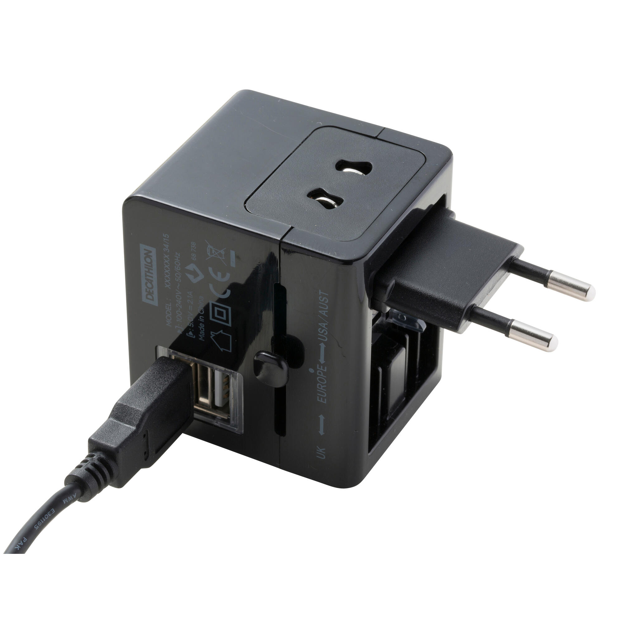 OnCharger 500 USB charger and international adapter 2/6