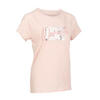 女款舒緩瑜珈短袖T恤 - 曼陀羅粉色
