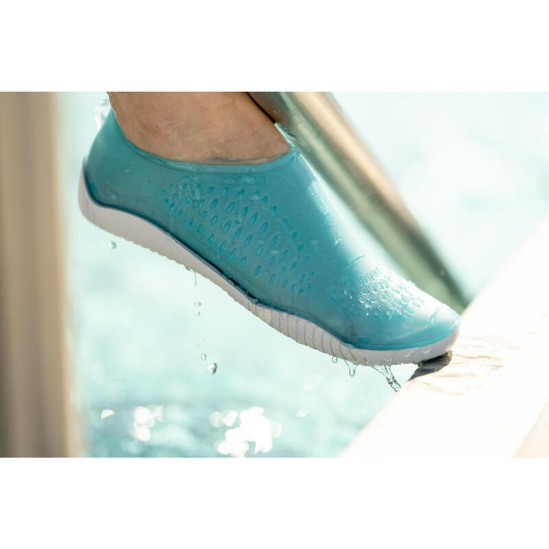 Waterschoenen voor aquabike of aquagym Fitshoe lichtblauw