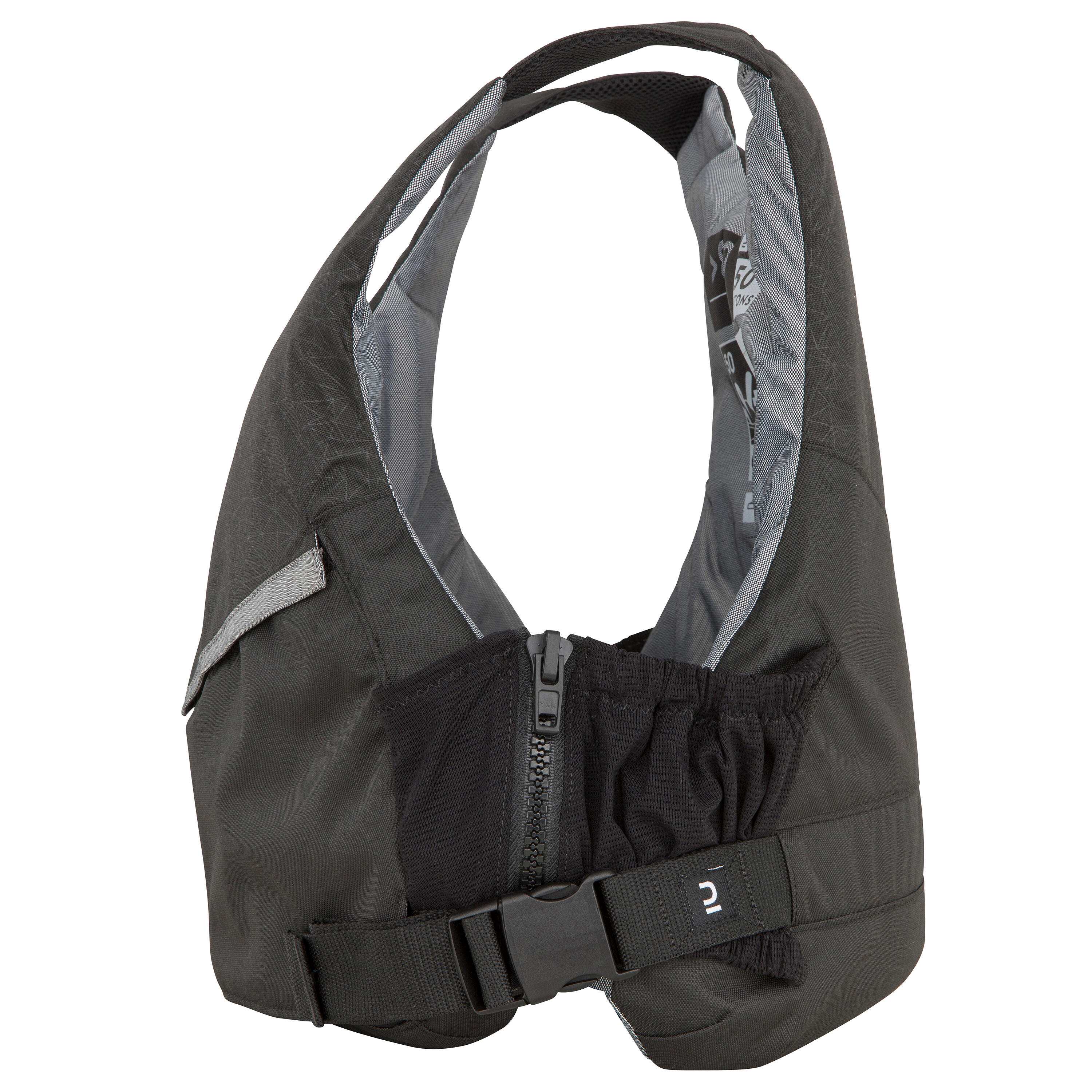 Dinghy sailing buoyancy life vest 500 BA 50 newtons - black 2/22