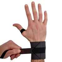 Handgelenkbandagen Fitness Wristwrap dunkelgrau