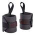 Weight Training Wrist Straps, Dark Grey, Elastic with Rip-Tab, Adjustable