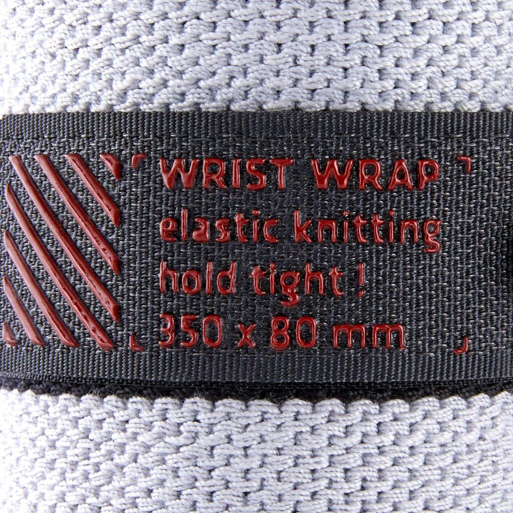 Posilňovacia bandáž na zápästie - Wrist straps, tmavosivá