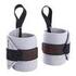 Weight Training Wrist Straps, Light Grey, Elastic with Rip-Tab, Adjustable