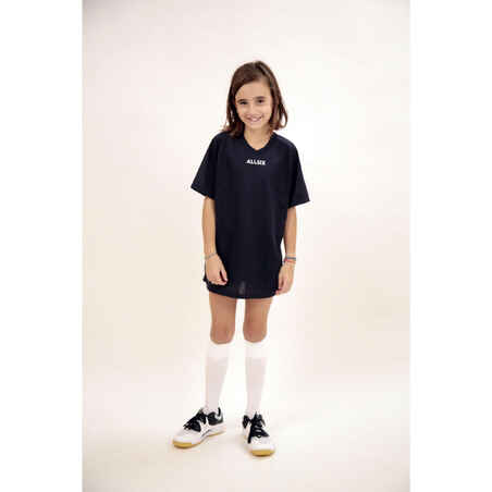 V100 Girls' Volleyball Jersey - Navy Blue